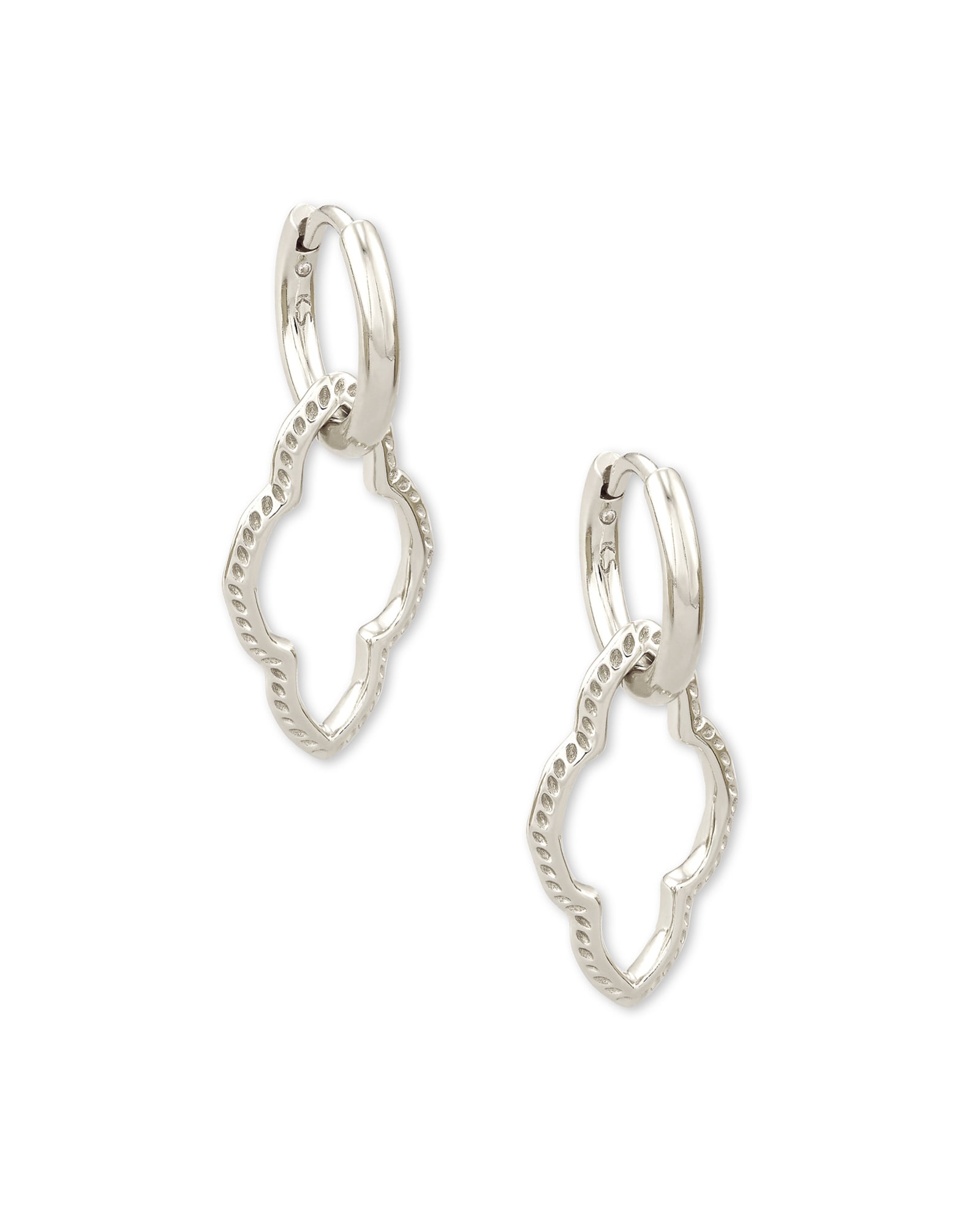 Kendra Scott Abbie Convertible Huggie Earrings in Silver | Plated Brass/Metal Rhodium